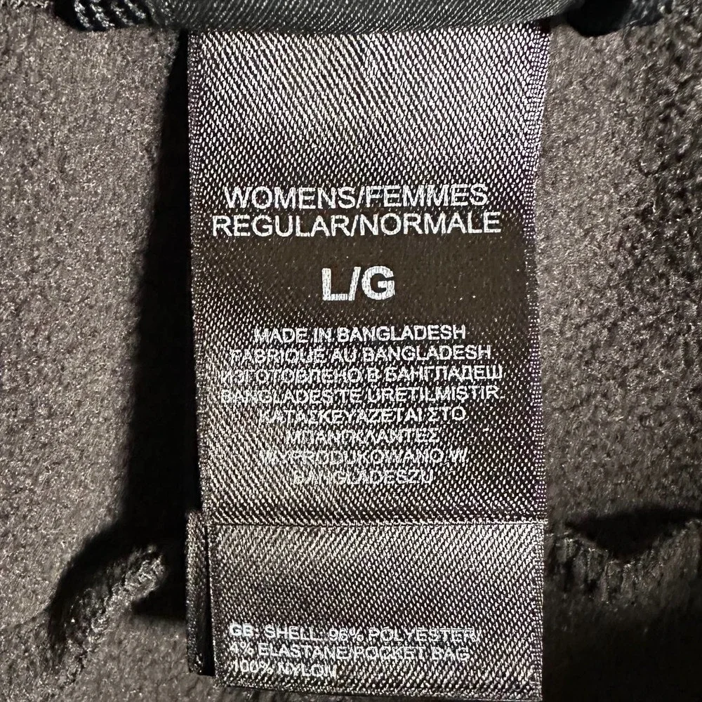 The North Face Apex STH Black Ski Pants Women L Regular Stretch Fleece Softshell